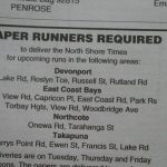 newspaper job listing